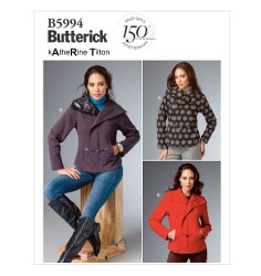 5994 K TILTON FIT UNLINED COLLAR ZIPPY KNIT JACKET PATTERN 8-16